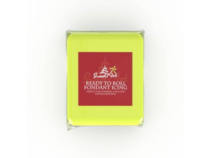 287131 1 sweetart potahovaci a modelovaci hmota vanilkova neonovy efekt yellow 250 g