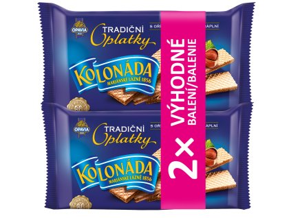 OPAVIA Kolonáda s oříškočokoládovou náplní 2 x 140 g