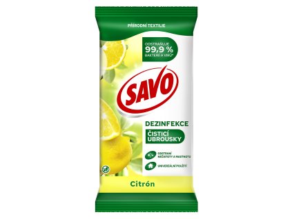 SAVO Dezinfekční ubrousky citrus 30 ks