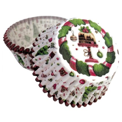 formicky na muffiny a cupcakes 50ks s motivem vanocniho pudingu 202109201634521463350820