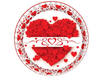 formicky na muffiny a cupcakes 50ks s motivem srdce 2021081809174640416111