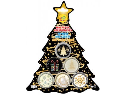 44516 alvarak papirove kosicky na pralinky vanocni sada c 2 150 ks