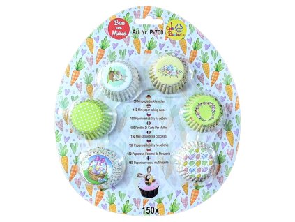Košíčky na pralinky a mini cupcakes 150 ks - velikonoční set