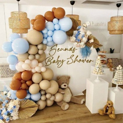 322735 balonkova girlanda svetle hneda 160ks cakesicq