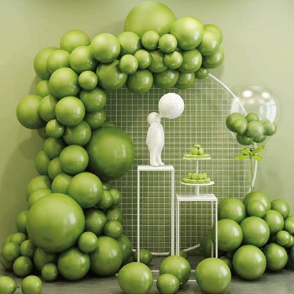 322708 balonkova girlanda zelena 77ks cakesicq