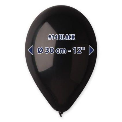 0001618 balonky gemar cerne 30 cm 12 100 ks 600