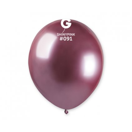 0014909 balonky gemar chrom ruzove 13 cm 100 ks 600