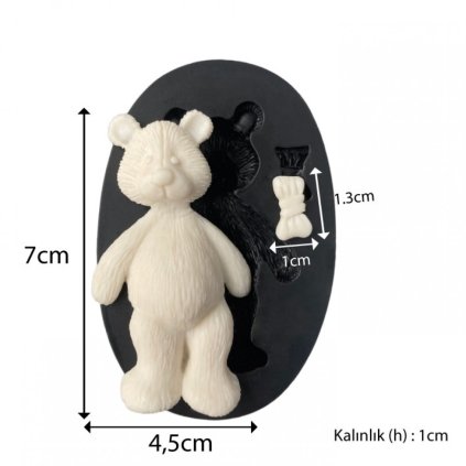 286756 cesil silikonova forma medvidek s motylkem