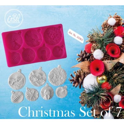 294287 cesil silikonova forma vanocni ozdoby