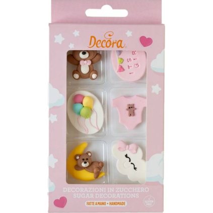 323281 cukrove dekorace je to holka 6ks decora
