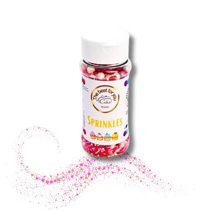 Cukrové zdobení bílé, růžové a červené Flash of Love (80 g) Cukrářská ♡