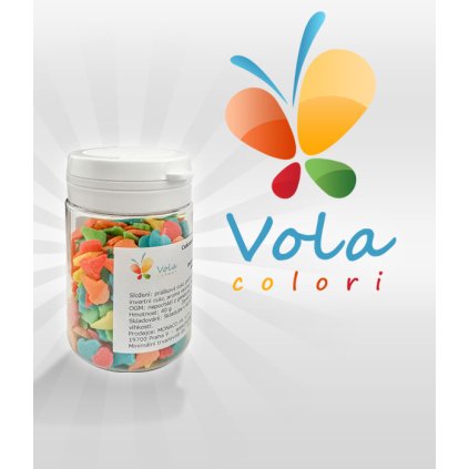 3335 cukrove zmrzlinove kornouty 12mm barevne 40 g doza