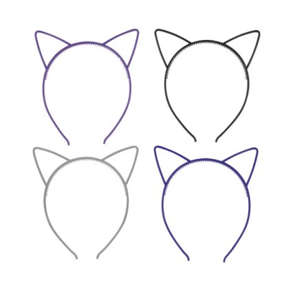 0033324 celenky s kocicima usima mix barev 4 ks 600