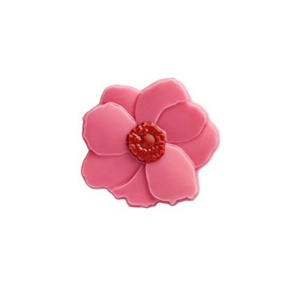 343976 cokoladova dekorace magnolia ruzova 10 ks