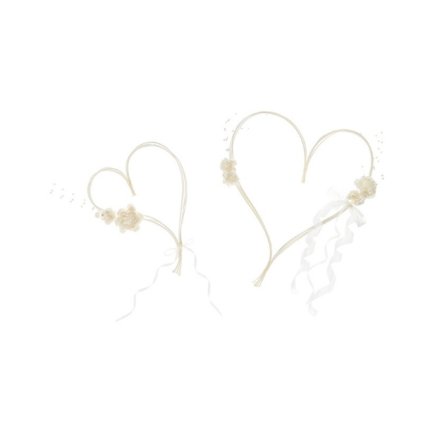 0018251 dekoracni srdce na auto ratan kremove 2 ks 600