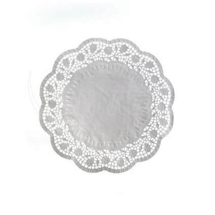 288454 dekorativni krajkakulata bila 24cm 100 ks wimex