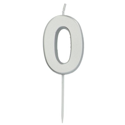 297377 1 dortova svicka mala 0 stribrna 5 cm