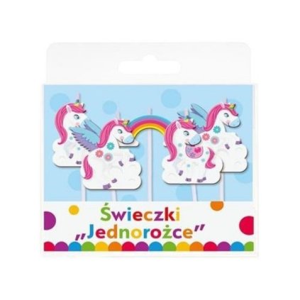 44122 svicky na dort 5ks unicorn godan