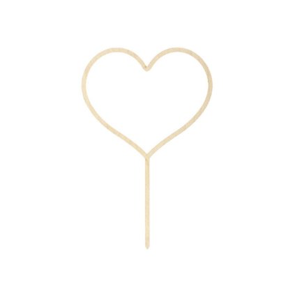 0017759 drevena dekorace na dort srdce 23 cm 600