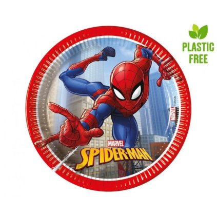 260133 eko papirove talire spiderman new generation 20 cm 8 ks