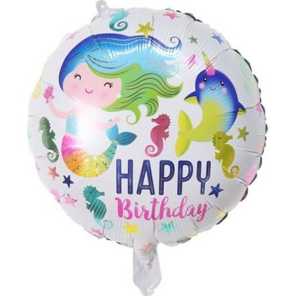322471 foliovy balonek kulaty morska vila 46cm cakesicq