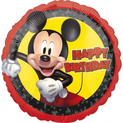 191360 foliovy balonek mickey mouse happy birthday 43 cm