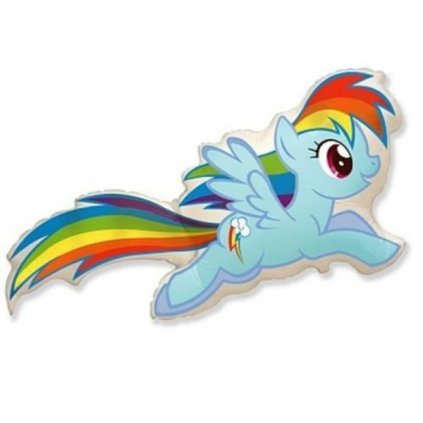 235085 foliovy balonek my little pony letajici rainbow dash 59 cm nebaleny