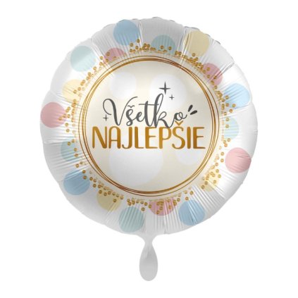 176480 1 foliovy balonek vsetko najlepsie sk macaron puntiky 43cm