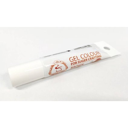 98633 1 food colours gelova barva tuba brown hneda 20 g