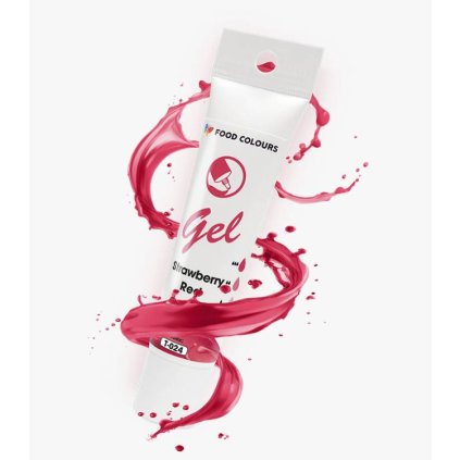 371897 food colours gelova barva tuba strawberry red 30 g