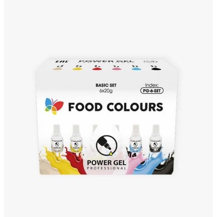 383678 food colours sada gelovych barev powergel 6 ks