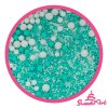 323320 sweetart cukrove zdobeni turquoise white sprinkle mix 80 g