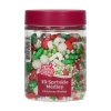 Vánoční přání sypání 3D sprinkle medley 70 g: cukrářské potřeby pro pečené dobroty