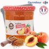 Džem Carrefour broskvový se třtinovým cukrem 370 g