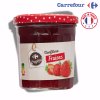 Džem Carrefour z jahod se třtinovým cukrem 370 g