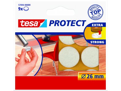 tesa® Protect Plstěné samolepicí podložky (Barva hnědá, Doplňující informace kolečka, Rozměr Ø 26 mm)