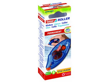 tesa® Roller ecoLogo® Trvale lepicí, jednorázový (Barva bezbarvá, Doplňující informace jednorázový strojek, Rozměr 8,5 m x 8,4 mm)