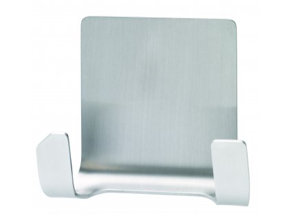 tesa® Powerstrips Voděodolné dvojháčky – nerez ocel (Barva nerezová ocel, Rozměr 1 háček + 2 proužky velké, voděodolné)