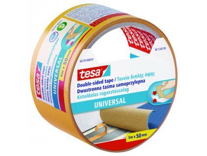 tesa® Oboustranná podlahová páska univerzální (Barva bílá, Rozměr 25 m : 50 mm)