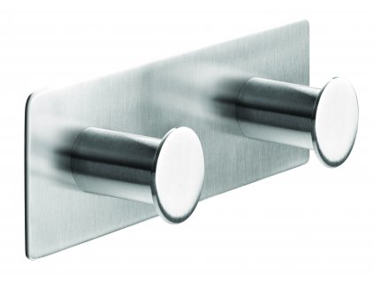 tesa® Powerbutton dvojháček Classic (Barva nerezová ocel, Rozměr 45,0mm x 36,0mm x 110,0mm / 1 dvojháček + 1 adaptér)
