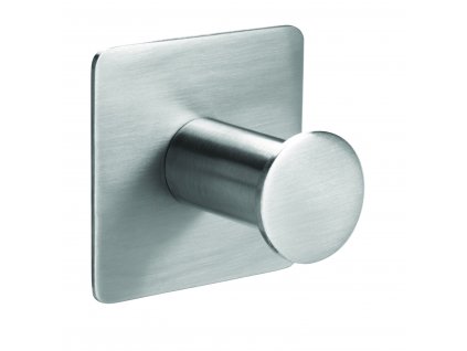 tesa® Powerbutton čtvercový háček Classic (Barva nerezová ocel, Rozměr 45,0mm x 36,0mm x 45,0mm / 1 háček + 1 adaptér)