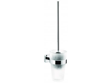 Souprava WC štětky s držákem tesa® Elegaant (Barva chrom-bílá, Rozměr 445mm x 95mm x 137mm)