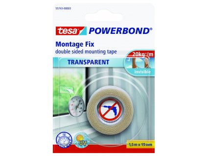 Montážní páska tesa® Powerbond TRANSPARENT – průhledná (Barva průhledná)