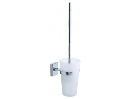 Souprava WC štětky s držákem tesa® Klaam (Barva chrom-bílá, Rozměr 416mm x 92mm x 131mm)
