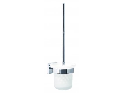 Souprava WC štětky s držákem tesa® Ekkro (Barva chrom-bílá, Rozměr 390mm x 147mm x 116mm)