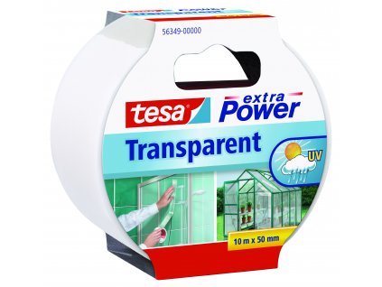 Pevná a odolná průhledná páska tesa extra Power® Transparent (Barva průhledná, Rozměr 10m x 50mm)