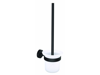 Černá WC štětka s držákem tesa® Moon (Barva černá, Rozměr 379mm x 112mm x 145mm)