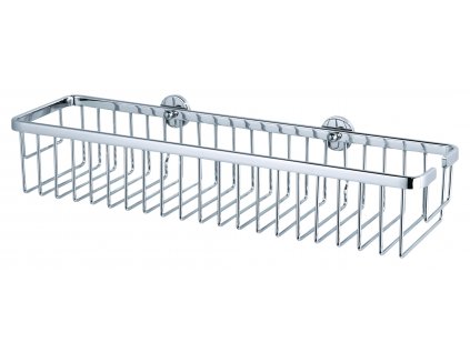 Velký odkládací košík tesa® Aluxx, širší (Barva chrom, Rozměr 92mm x 450mm x 125mm)