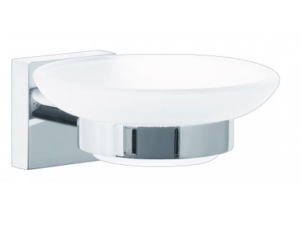 Držák na mýdlo tesa® Ekkro (Barva chrom-bílá, Rozměr 51mm x 131mm x 110mm)