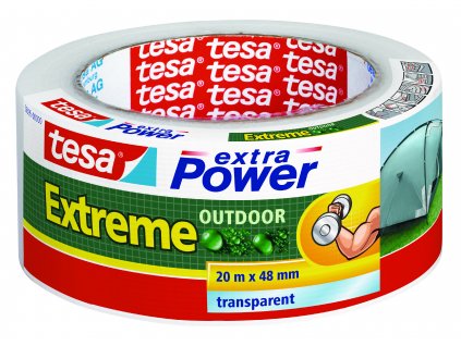 Opravná páska extrémní outdoor odolností tesa extra Power® Extreme Outdoor (Barva průhledná, Doplňující informace 1 role, Rozměr 20 m : 48 mm)